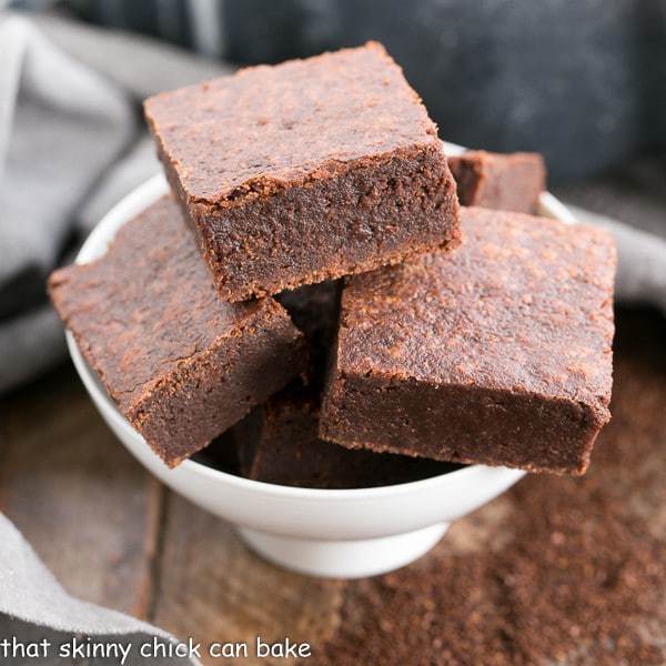 Palm Beach Mocha Brownies - Rich & Fudgy! That Skinny Chick Can Bake