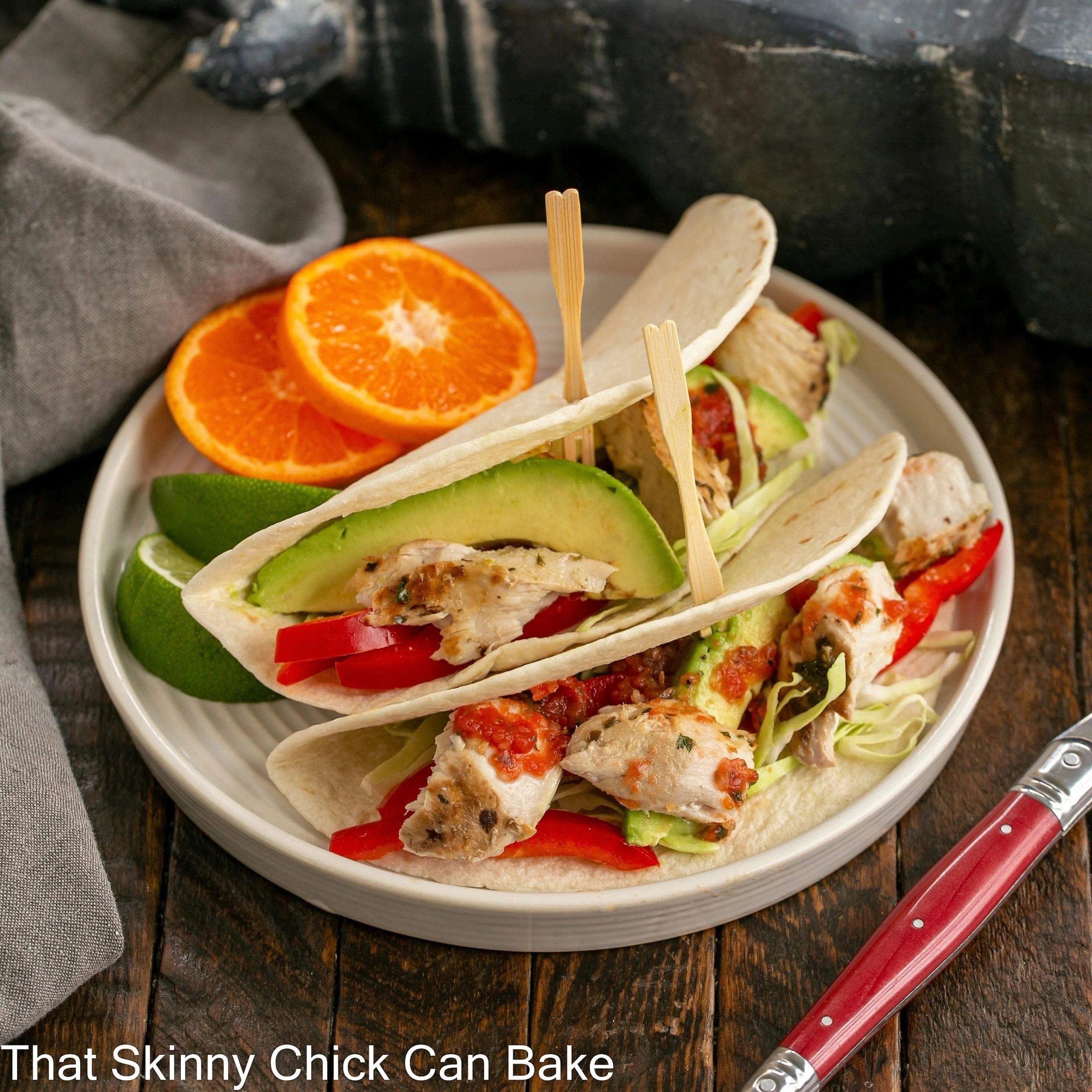 Grilled Fish Tacos - Healthy & Delicious! - That Skinny Chick Can Bake