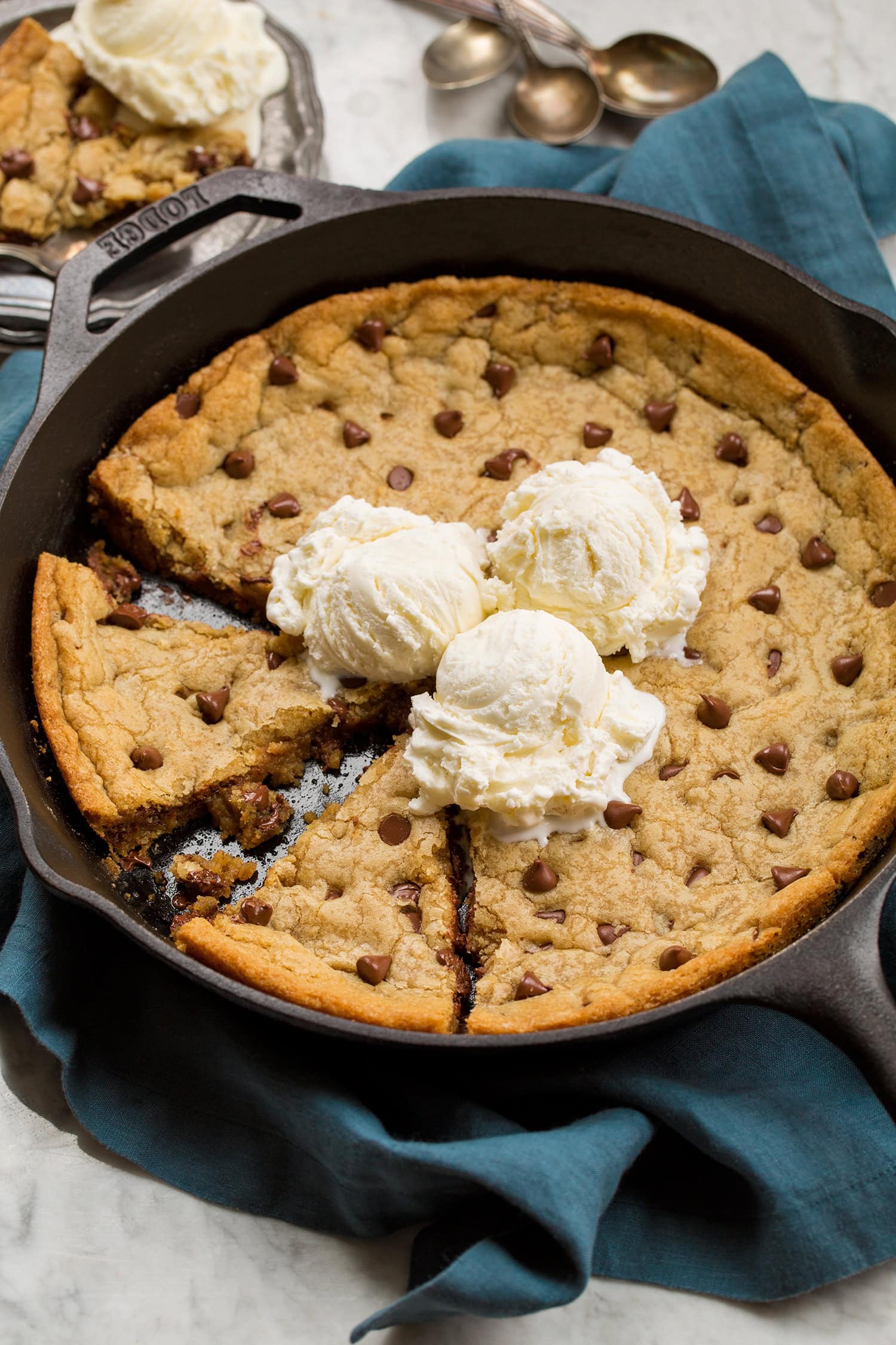 Skillet Chocolate Chip Cookie - Cooking Classy