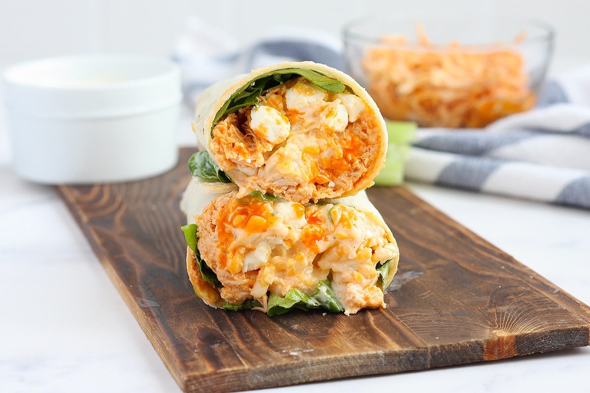 Easy Buffalo Chicken Wraps