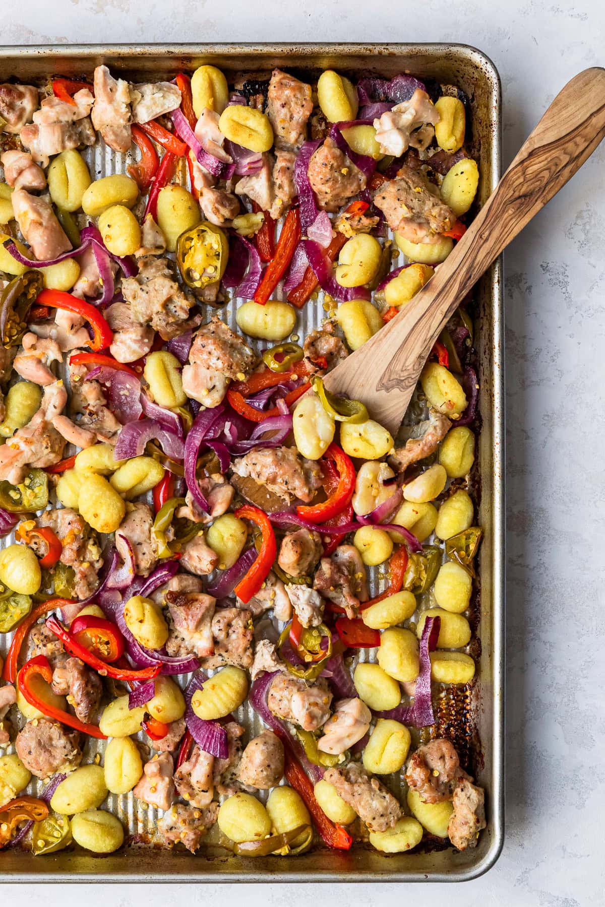 Sheet Pan Chicken Scarpariello Gets a Cozy Gnocchi Makeover