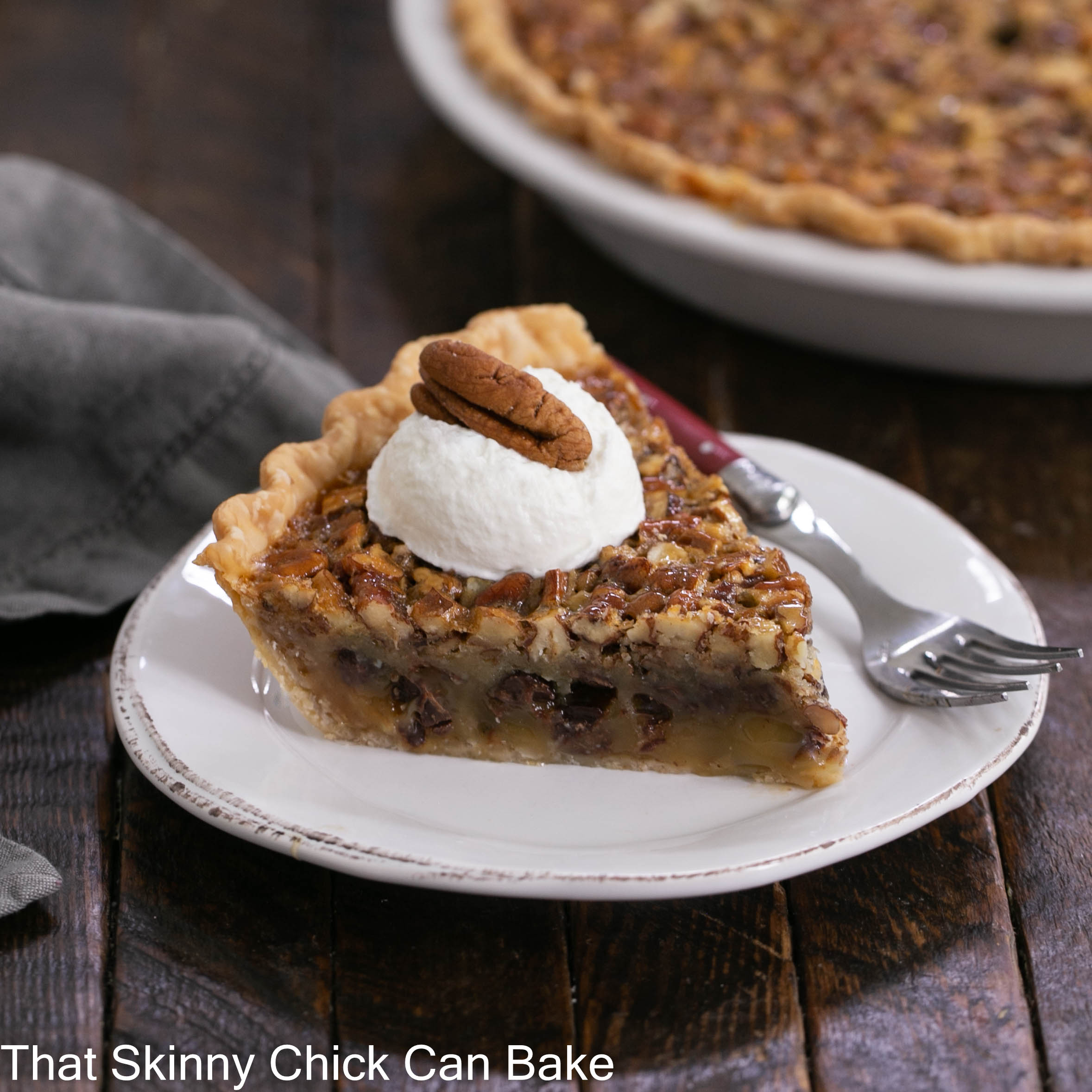 Chocolate Pecan Pie - A Derby Dessert! - That Skinny Chick Can Bake