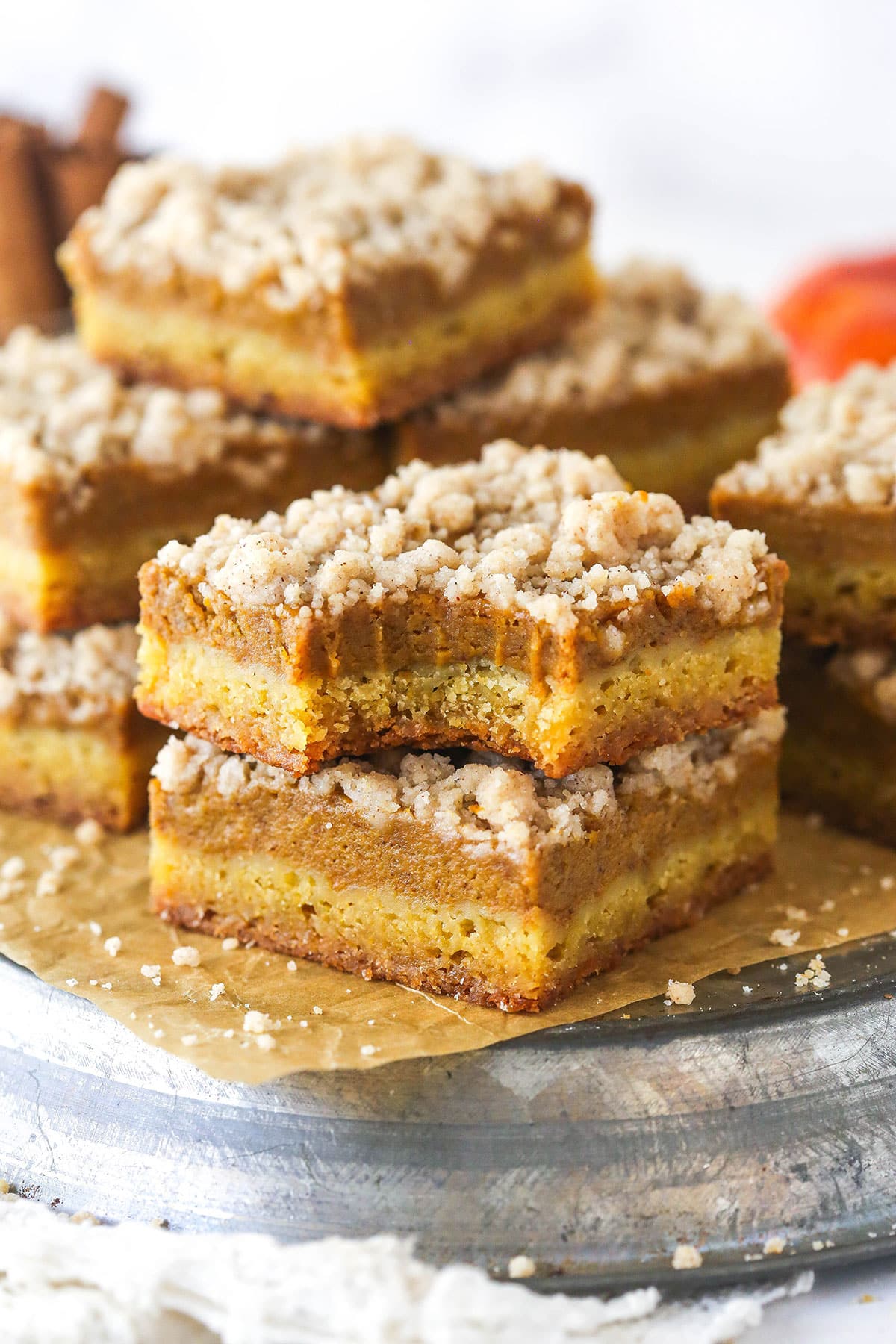 Pumpkin Pie Blondie Bars - The Perfect Fall Sharable